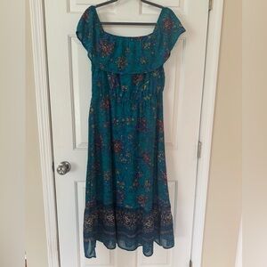 Maurices Off The Shoulder Floral Dress, Medium